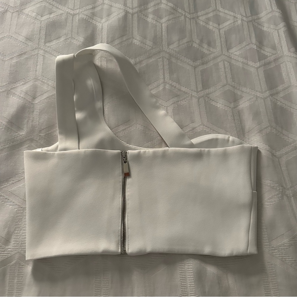 Elegant White Crop Top
